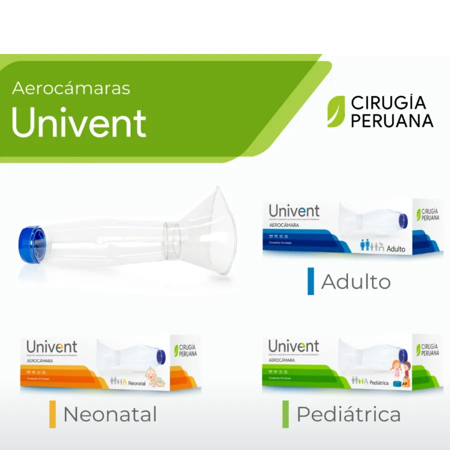 Aerocámara para terapia respiratoria