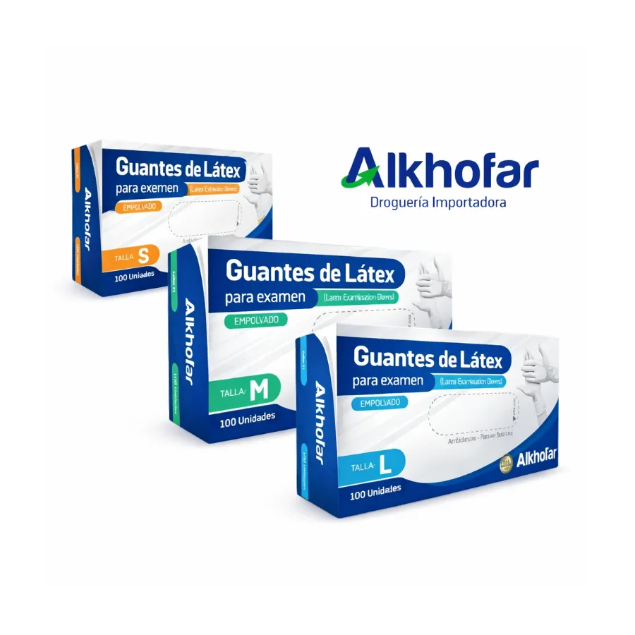 Guantes de látex médico